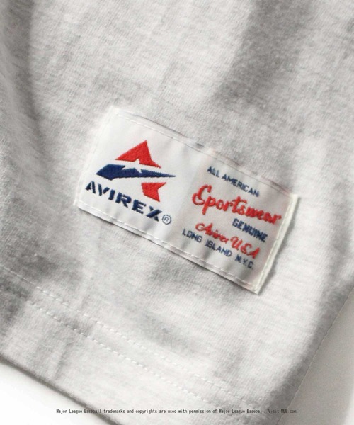 AVIREX（アヴィレックス）の「【WEB&DEPOT限定】MLB×AVIREXドジャース Tシャツ/Dodgers T-SHIRT（Tシャツ/カットソー・レディース・ライトグレー/ブラック/ダークグリーン・MEDIUM/LARGE/X-LARGE）」の9枚目の写真