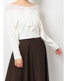 シアーセーラーカラーニット