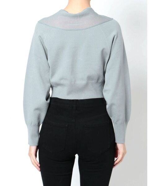 MERCURYDUO（マーキュリーデュオ）の「シアーセーラーカラーニット（ニット/セーター・レディース・ベージュ/オフホワイト/ミント/ブラック・FREE）」の19枚目の写真