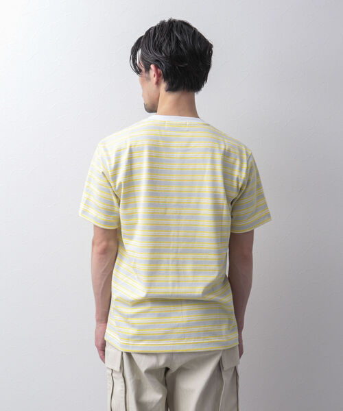NOLLEY'S goodman(ノーリーズグッドマン)の「ブークレボーダーTシャツ(Tシャツ/カットソー・メンズ・ブルー系その他3/イエロー系その他3/オレンジ・M/L/S/XL)」の11枚目の写真
