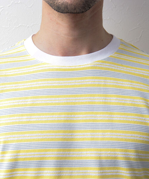 NOLLEY'S goodman(ノーリーズグッドマン)の「ブークレボーダーTシャツ(Tシャツ/カットソー・メンズ・ブルー系その他3/イエロー系その他3/オレンジ・M/L/S/XL)」の12枚目の写真