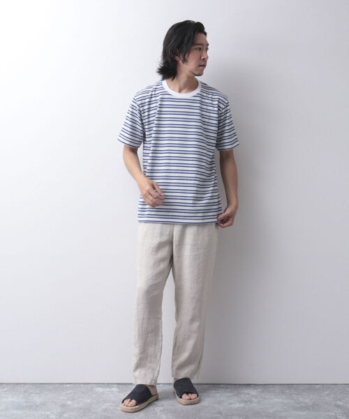 NOLLEY'S goodman(ノーリーズグッドマン)の「ブークレボーダーTシャツ(Tシャツ/カットソー・メンズ・ブルー系その他3/イエロー系その他3/オレンジ・M/L/S/XL)」の17枚目の写真