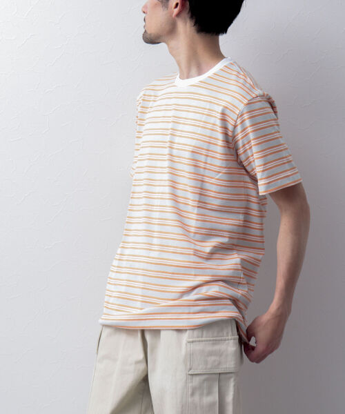 NOLLEY'S goodman(ノーリーズグッドマン)の「ブークレボーダーTシャツ(Tシャツ/カットソー・メンズ・ブルー系その他3/イエロー系その他3/オレンジ・M/L/S/XL)」の20枚目の写真