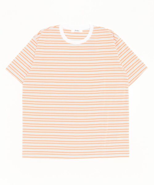 NOLLEY'S goodman(ノーリーズグッドマン)の「ブークレボーダーTシャツ(Tシャツ/カットソー・メンズ・ブルー系その他3/イエロー系その他3/オレンジ・M/L/S/XL)」の4枚目の写真