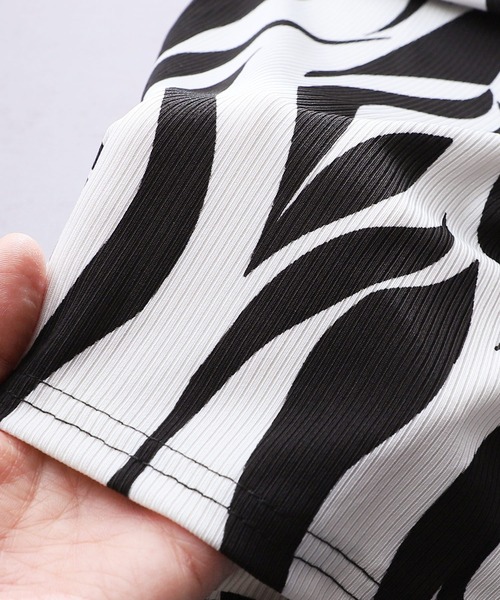 reca（レカ）の「ウェーブ柄リブパンツ（その他パンツ・レディース・ライトブルー/ネイビー/グレー/ホワイト系/ブルー系・FREE）」の19枚目の写真