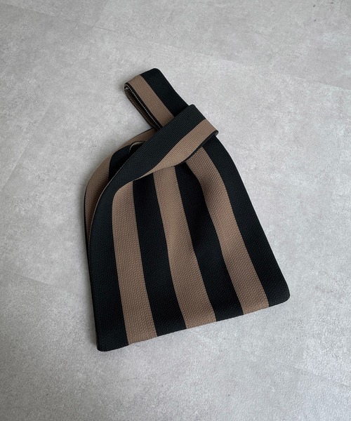 CAPRICIEUX LE'MAGE（カプリシューレマージュ）の「ジャガードニットバッグ（ショルダーバッグ・レディース・ブラウン/アイボリー・FREE）」の8枚目の写真