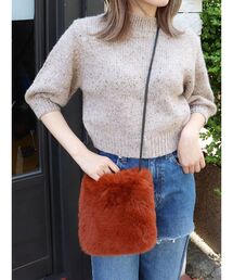 フェイクファーショルダーバッグ