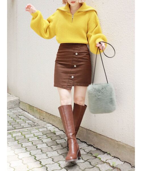 MURUA(ムルーア)の「フェイクファーショルダーバッグ(ショルダーバッグ・レディース・ブラウン/カーキ・FREE)」の19枚目の写真