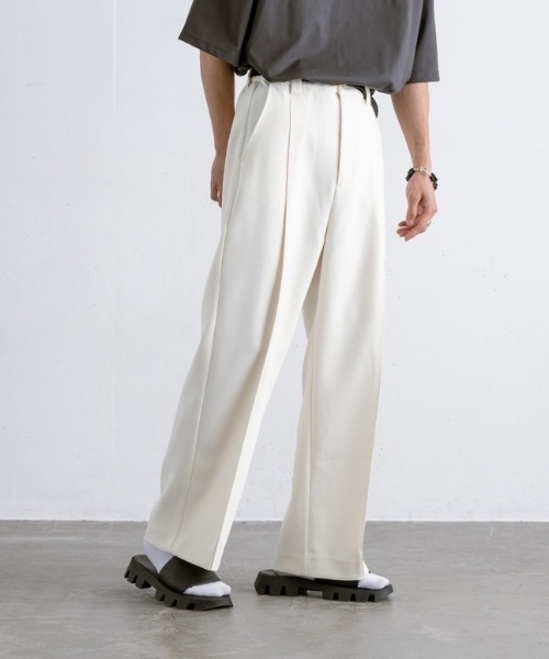 EDDEN ELLEN(エデンエレン)の「【EDDEN ELLEN】ワンタックフルレングスカラーパンツ(その他パンツ・メンズ・ホワイト/レッド/ブルー/グリーン・SMALL/MEDIUM/LARGE/X-SMALL)」の2枚目の写真