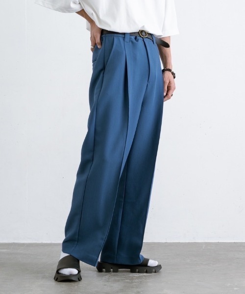 EDDEN ELLEN(エデンエレン)の「【EDDEN ELLEN】ワンタックフルレングスカラーパンツ(その他パンツ・メンズ・ホワイト/レッド/ブルー/グリーン・SMALL/MEDIUM/LARGE/X-SMALL)」の4枚目の写真