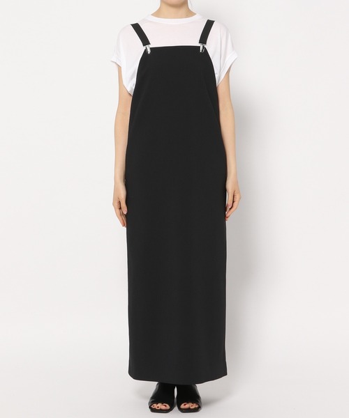 yuw(ユウ)の「キルトサスペンダージャンスカ 349521(ジャンパースカート・レディース・アイボリー/ブラック・FREE)」の10枚目の写真