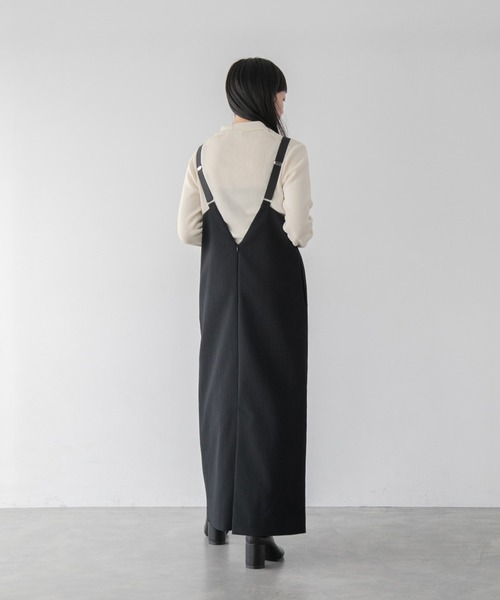 yuw(ユウ)の「キルトサスペンダージャンスカ 349521(ジャンパースカート・レディース・アイボリー/ブラック・FREE)」の19枚目の写真