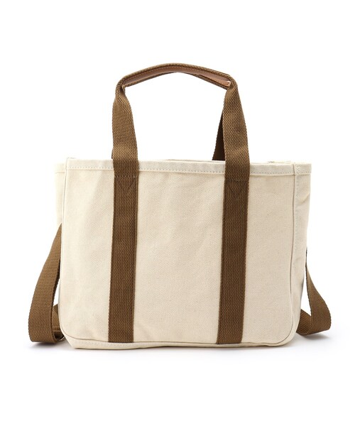 SHOO・LA・RUE（シューラルー）の「◆【3層】整理整頓できちゃうキャンバストート（トートバッグ・レディース・ダークブラウン/カーキ/アイボリー・00）」の6枚目の写真