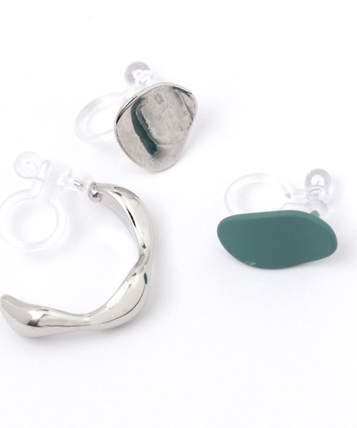 LEPSIM(レプシィム)の「7セットノンホールイヤリング 353617(イヤリング・レディース・シルバー/ゴールド/シルバー×ゴールド・ONE SIZE)」の6枚目の写真