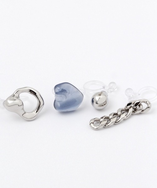 LEPSIM(レプシィム)の「7セットノンホールイヤリング 353617(イヤリング・レディース・シルバー/ゴールド/シルバー×ゴールド・ONE SIZE)」の5枚目の写真