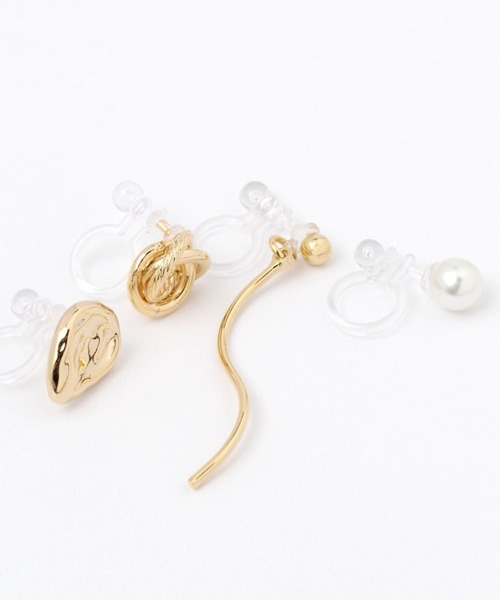 LEPSIM(レプシィム)の「7セットノンホールイヤリング 353617(イヤリング・レディース・シルバー/ゴールド/シルバー×ゴールド・ONE SIZE)」の7枚目の写真