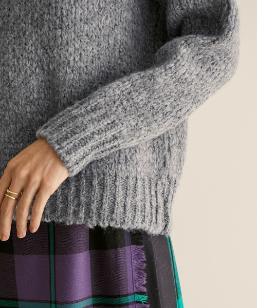 TRICOTS JEAN MARC（トリコットジーンマルク）の「【WEB限定】【TRICOTS JEAN MARC】Florence/襟付きニットプルオーバー（ニット/セーター・レディース・グレー/ライトグレー・FREE）」の6枚目の写真