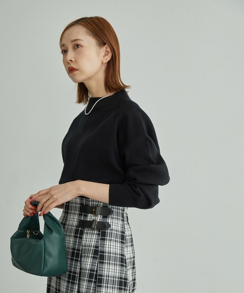 ROPE' PICNIC(ロペピクニック)の「洗濯機OK/フィライトエアニットプルオーバー(ニット/セーター・レディース・キナリ/グレー系その他/ブラック/ピンク・38)」の3枚目の写真