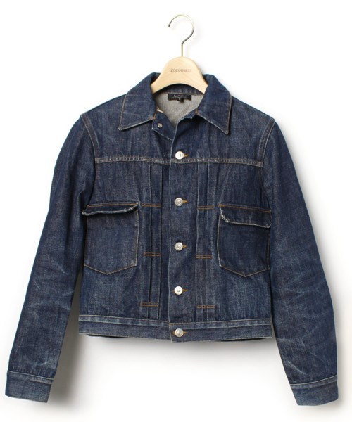 A.P.C.(アーペーセー)の「デニムジャケット(デニムジャケット・レディース・ネイビー・S)」の1枚目の写真