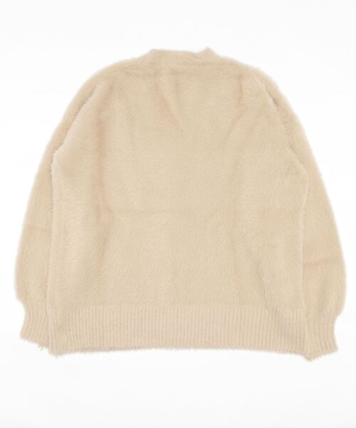 aimoha(アイモハ)の「ふわふわシャギーカーディガン (AW)(カーディガン/ボレロ・レディース・ベージュ/ブラック/ダークグレー/カーキ・FREE)」の5枚目の写真