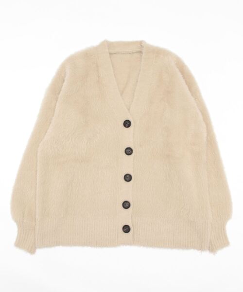 aimoha(アイモハ)の「ふわふわシャギーカーディガン (AW)(カーディガン/ボレロ・レディース・ベージュ/ブラック/ダークグレー/カーキ・FREE)」の6枚目の写真