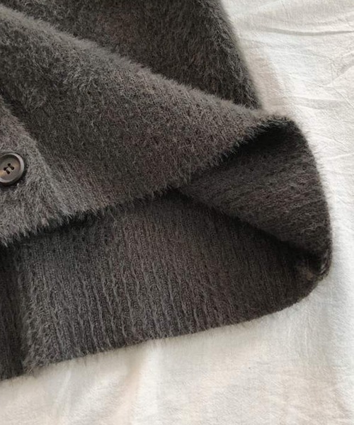 aimoha(アイモハ)の「ふわふわシャギーカーディガン (AW)(カーディガン/ボレロ・レディース・ベージュ/ブラック/ダークグレー/カーキ・FREE)」の12枚目の写真