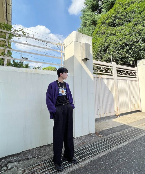 Figments（フィグメンツ）の「タックワイドスラックス（その他パンツ・メンズ・ブラック/グレー・MEDIUM/LARGE）」の9枚目の写真