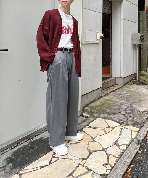 Figments（フィグメンツ）の「タックワイドスラックス（その他パンツ・メンズ・ブラック/グレー・MEDIUM/LARGE）」の6枚目の写真