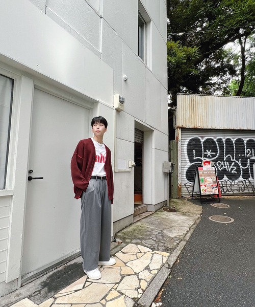 Figments（フィグメンツ）の「タックワイドスラックス（その他パンツ・メンズ・ブラック/グレー・MEDIUM/LARGE）」の11枚目の写真