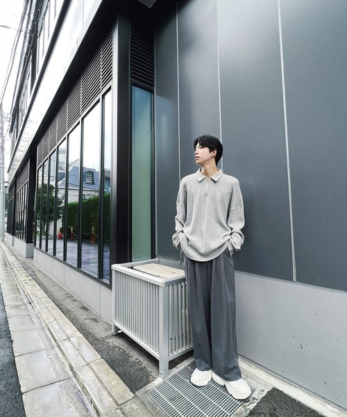 Figments（フィグメンツ）の「タックワイドスラックス（その他パンツ・メンズ・ブラック/グレー・MEDIUM/LARGE）」の19枚目の写真