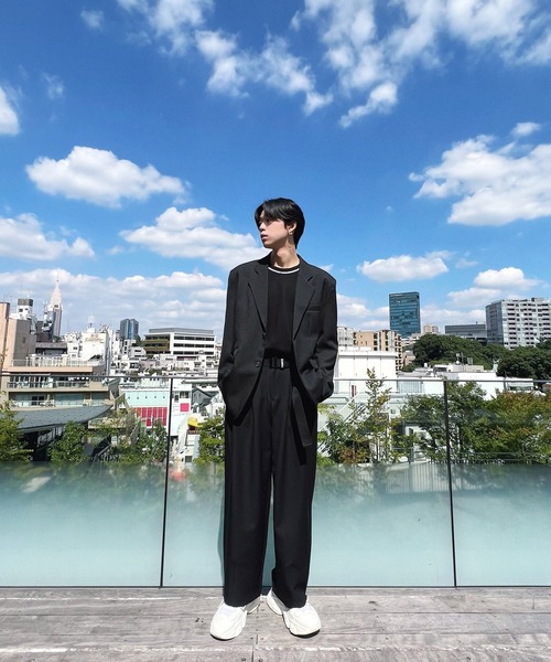 Figments（フィグメンツ）の「タックワイドスラックス（その他パンツ・メンズ・ブラック/グレー・MEDIUM/LARGE）」の22枚目の写真