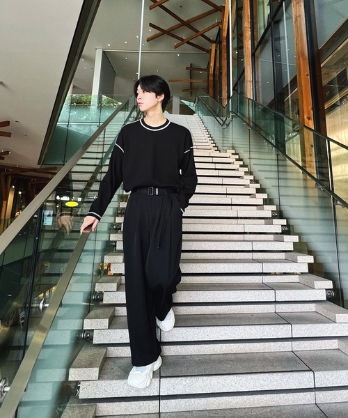 Figments（フィグメンツ）の「タックワイドスラックス（その他パンツ・メンズ・ブラック/グレー・MEDIUM/LARGE）」の21枚目の写真