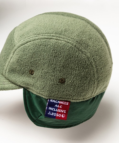 And A(アンドエー)の「AlexanderLeeChang アレキサンダーリーチャン / BLC FLEECE CAP B-CAT 刺繍 フリース ジェットキャップ / BC052201(キャップ・メンズ・ブラック/オリーブ/パープル・ONE SIZE)」の9枚目の写真