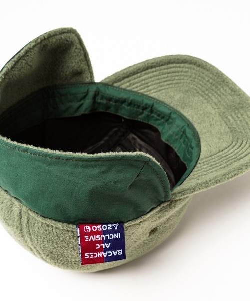 And A(アンドエー)の「AlexanderLeeChang アレキサンダーリーチャン / BLC FLEECE CAP B-CAT 刺繍 フリース ジェットキャップ / BC052201(キャップ・メンズ・ブラック/オリーブ/パープル・ONE SIZE)」の10枚目の写真