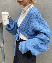 CIAOPANIC | 2wayケーブル編みクロップドカーディガン(カーディガン/ボレロ)