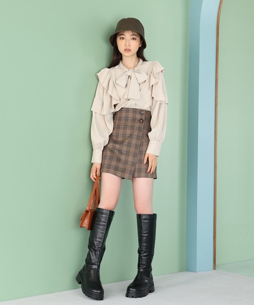 one after another NICE CLAUP（ワンアフターアナザーナイスクラップ）の「2WAYボウタイブラウス（シャツ/ブラウス・レディース・ベージュ/アイボリー/グレー系その他/ピンクベージュ・FREE）」の19枚目の写真