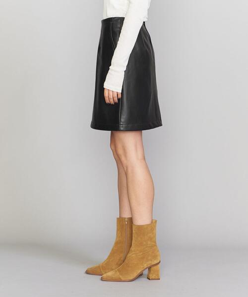 【新品】ユナイテッドアローズ　フェイクレザースカート UNITED ARROWS（ユナイテッドアローズ）の「UWMSC フェイク