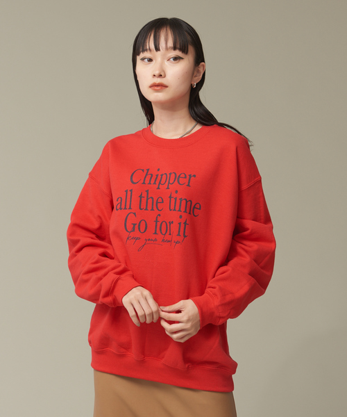 NOMINE（ノミネ）の「裏起毛ロゴスウェット（スウェット・レディース・ホワイト/ライトグレー/ブラック/ダークグリーン/レッド/ピンク・フリー）」の6枚目の写真