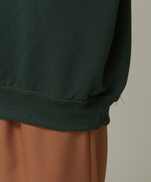 NOMINE（ノミネ）の「裏起毛ロゴスウェット（スウェット・レディース・ホワイト/ライトグレー/ブラック/ダークグリーン/レッド/ピンク・フリー）」の9枚目の写真