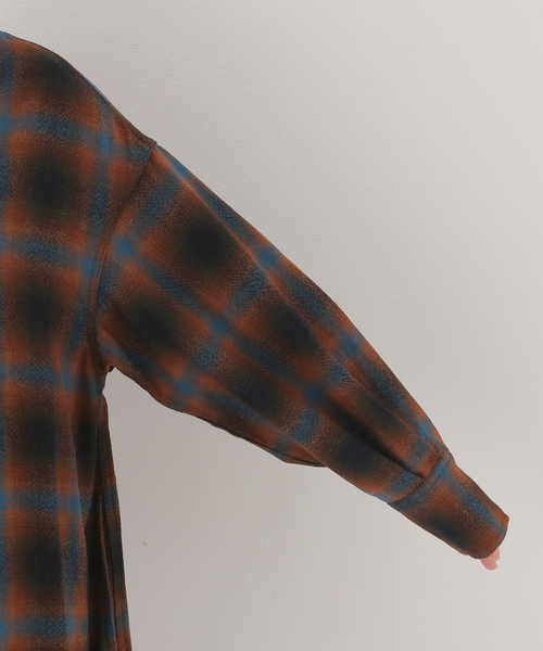 PENDLETON（ペンドルトン）の「《追加》別注【PENDLETON/ペンドルトン】*RELUME gauze etermin chk op：ワンピース（ワンピース・レディース・ブラック/ブラウン系その他・FREE）」の20枚目の写真