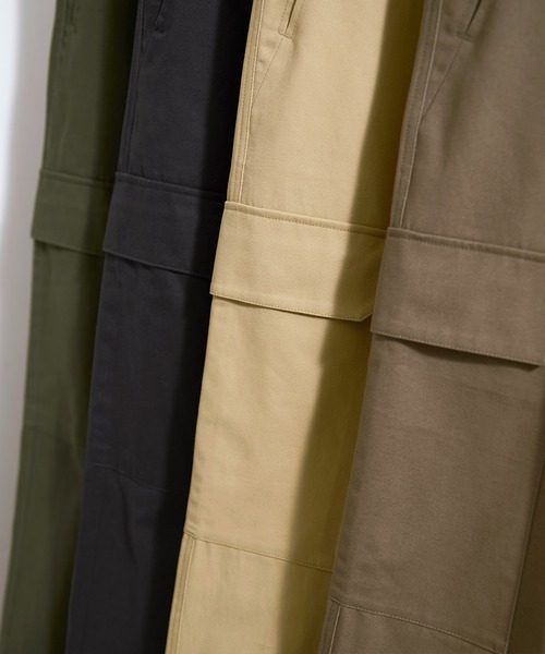 EMMA CLOTHES(エマクローズ)の「ワイドストレートM-47ミリタリーカーゴパンツ(カーゴパンツ・メンズ・ブラック/カーキ/オリーブ系/ベージュ/グレー系・L/M/S)」の7枚目の写真