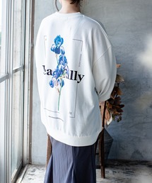 SITRY | wide silhouette flower print sweat/ワイドシルエット フラワープリント スウェット/トレーナー(スウェット)