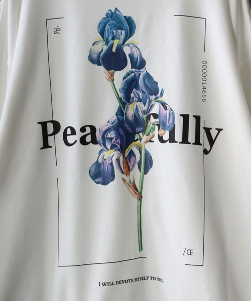 SITRY（シトリー）の「wide silhouette flower print sweat/ワイドシルエット フラワープリント スウェット/トレーナー（スウェット・メンズ・ブラック/オフホワイト・M/L）」の8枚目の写真