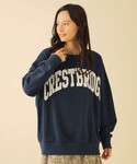 CB CRESTBRIDGE(シービークレストブリッジ)のカレッジロゴ裏毛プルオーバー