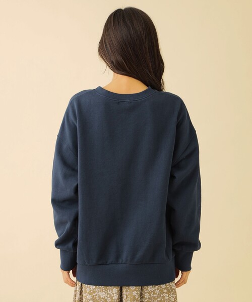 CB CRESTBRIDGE(シービークレストブリッジ)の「カレッジロゴ裏毛プルオーバー(Tシャツ/カットソー・レディース・ダークパープル/ワイン/ダークネイビー・M)」の6枚目の写真