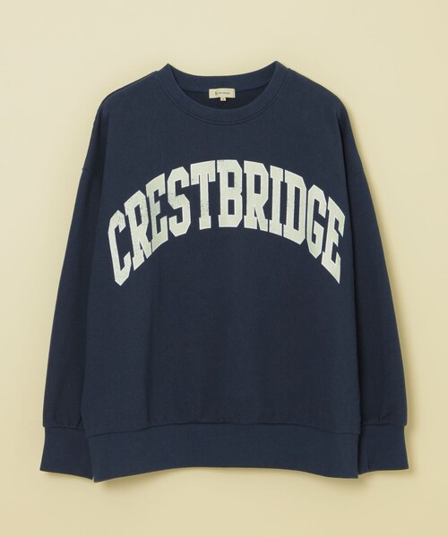 CB CRESTBRIDGE(シービークレストブリッジ)の「カレッジロゴ裏毛プルオーバー(Tシャツ/カットソー・レディース・ダークパープル/ワイン/ダークネイビー・M)」の7枚目の写真