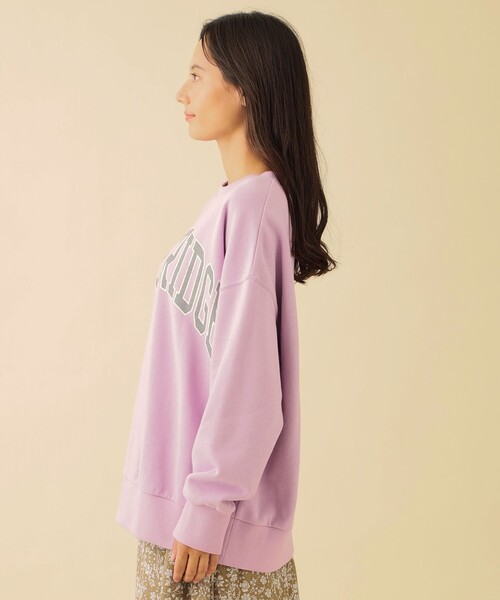 CB CRESTBRIDGE(シービークレストブリッジ)の「カレッジロゴ裏毛プルオーバー(Tシャツ/カットソー・レディース・ダークパープル/ワイン/ダークネイビー・M)」の9枚目の写真