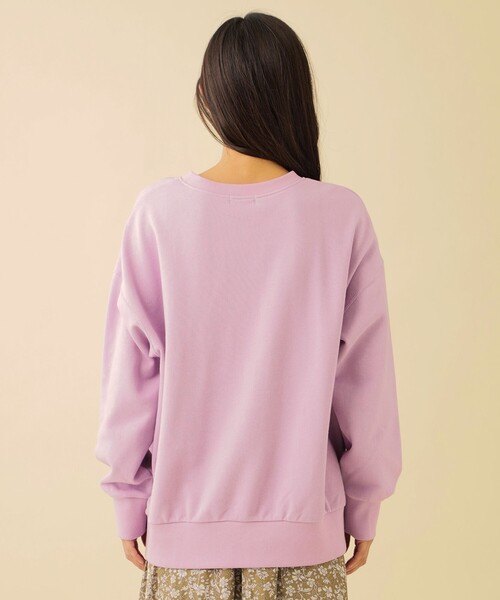 CB CRESTBRIDGE(シービークレストブリッジ)の「カレッジロゴ裏毛プルオーバー(Tシャツ/カットソー・レディース・ダークパープル/ワイン/ダークネイビー・M)」の10枚目の写真