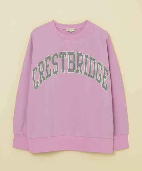 CB CRESTBRIDGE(シービークレストブリッジ)の「カレッジロゴ裏毛プルオーバー(Tシャツ/カットソー・レディース・ダークパープル/ワイン/ダークネイビー・M)」の11枚目の写真