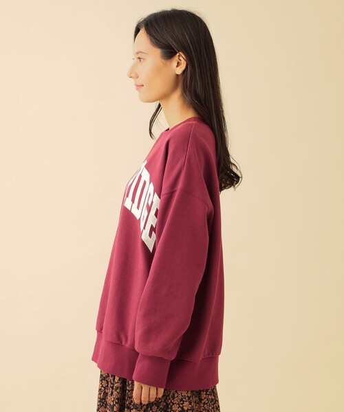 CB CRESTBRIDGE(シービークレストブリッジ)の「カレッジロゴ裏毛プルオーバー(Tシャツ/カットソー・レディース・ダークパープル/ワイン/ダークネイビー・M)」の13枚目の写真